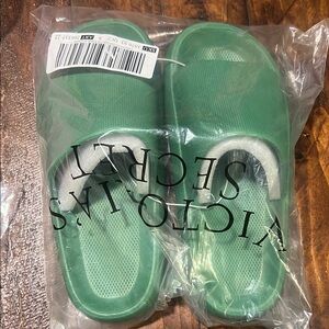 Green Slip-On Shower Clogs